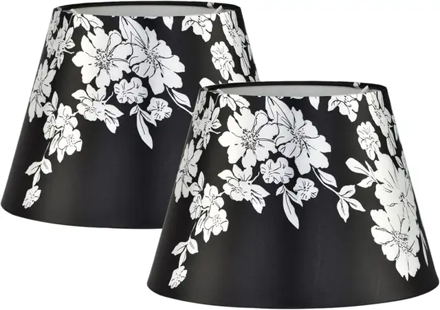 NEW (SET OF 2) Fabric Lamp Shade for Table/Bed/Floor Lamp - FBlk in Indoor Lighting & Fans in Markham / York Region - Image 4