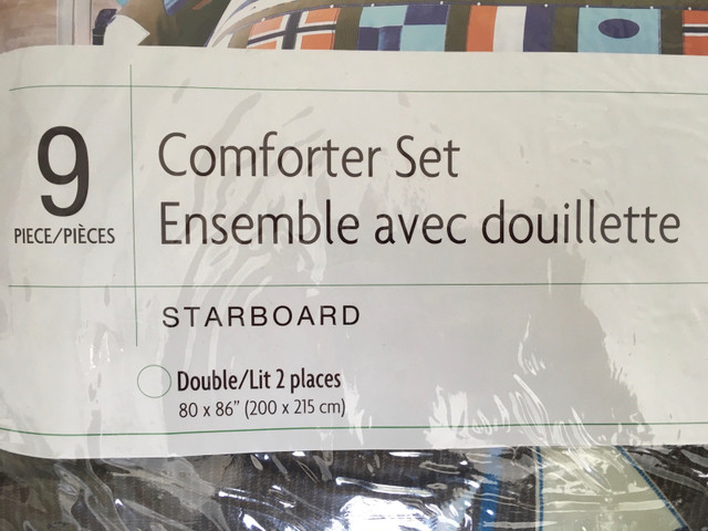 9 piece Starboard comforter set - Double  in Bedding in Mississauga / Peel Region - Image 4
