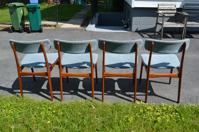 mid century teak dining chairs in Chairs & Recliners in Kingston - Image 9