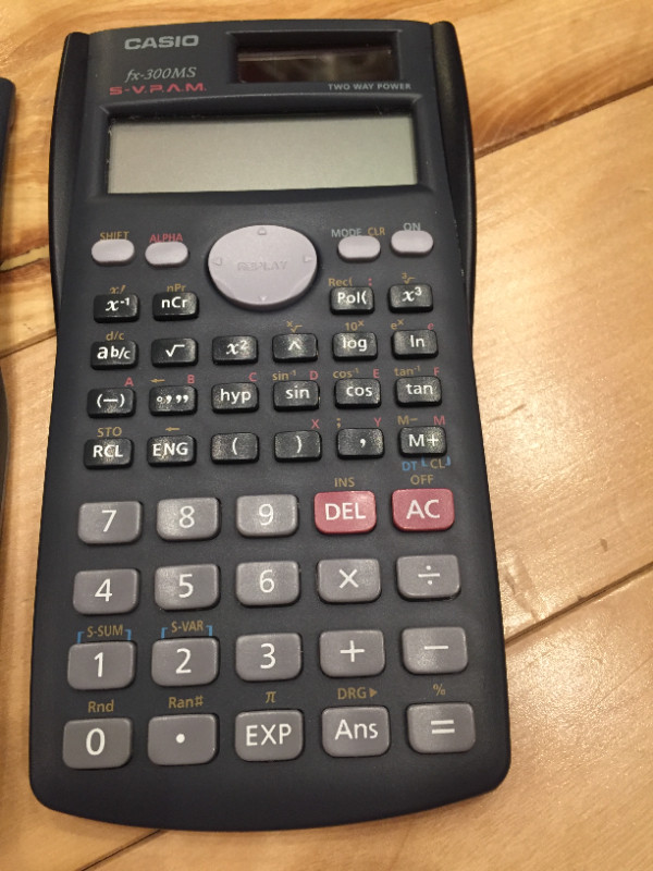 Calculator-Casio fx-300ms scientific notation in General Electronics in St. Catharines