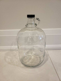 Vintage cleat glass jug jar, made in Canada, 7756-I