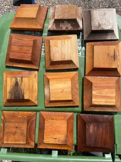 Post caps for 4x4 12 pcs cedar, View more
