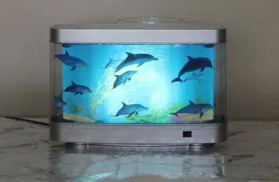 Vintage Dolphin motion lamp Aquarium Night light, View more