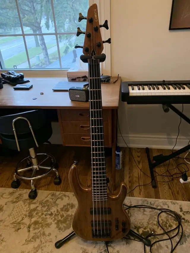 Carvin Icon LB75WP Walnut/Maple neck thru 5 string bass in Guitars in Oakville / Halton Region - Image 3