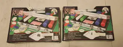 Deluxe poker set with aluminum case, View more