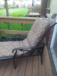 Metal (not heavy) Lounger With Cushion