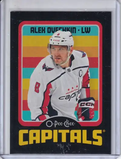 2024-25 OPC BLACK BORDER # 105 ALEX OVECHKIN CAPITALS 039/100