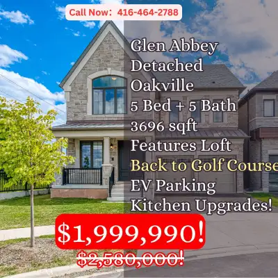 ✨ Oakville Luxury Living ✨ Set on a premium lot in a private court backing onto the golf course, thi...