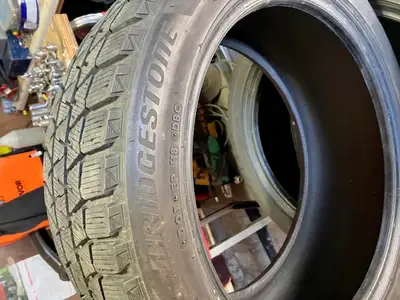 Set of 4 Bridgestone Blizzaks. Winter tires 225/45r17,tread at 6 and7/32. Nice evan tread,Very good...