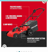 Craftsman Corded lawnmower. 