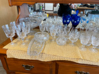 Various Crystal glasses