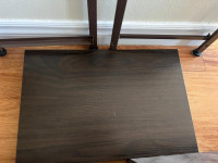 20" Fabric 2-Tier Cabinet Bedside Table Storage Metal Frame Orga