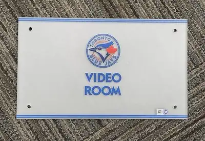 Blue Jays Clubhouse Video Room Sign Authenticated, View more