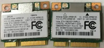 ($10 each) 2x Atheros AR5B125 Half MINI PCI-E Card, View more