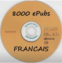 8000 ePubs Francais pour liseuse Kobo, Kindle et iPad