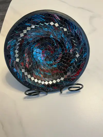 Mosaic Glass Bowl Plate, View more