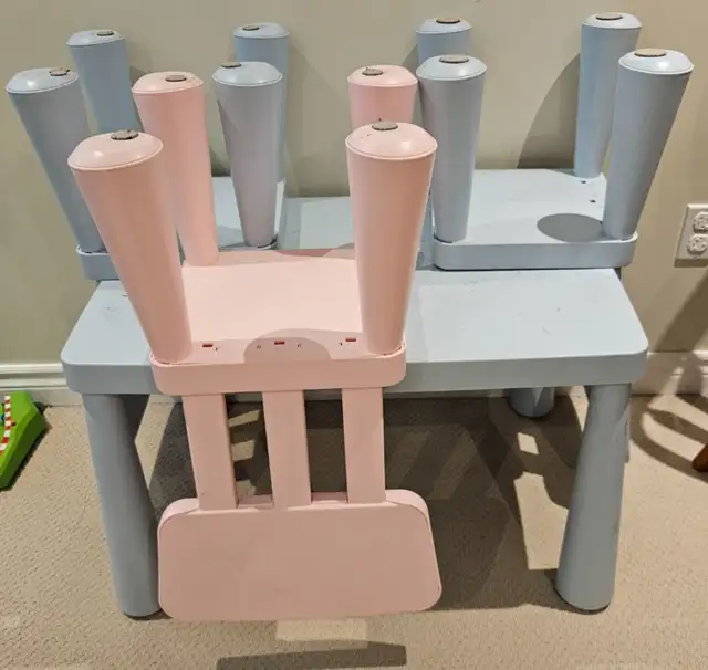 IKEA MAMMUT Kids Table and 3 Chairs Set