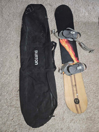 aggression snowboard with a case