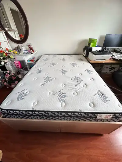 Double size Storage bed with Mattress and Dressing table, View more