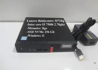 Ordinateur Lenovo thinkcentre M710qInter core I5 7500t 2.70ghz, View more