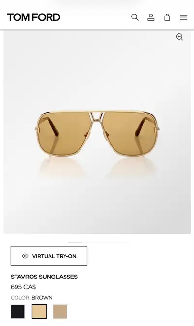 Tom Ford Stavros Sunglasses authentic , View more