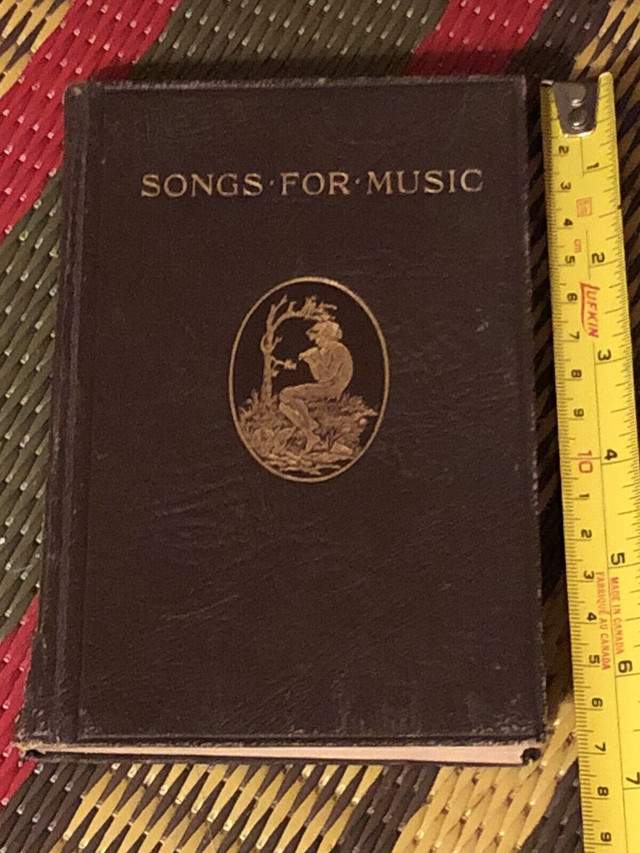 Songs For Music vintage leather bound book 1915 in Other in City of Toronto