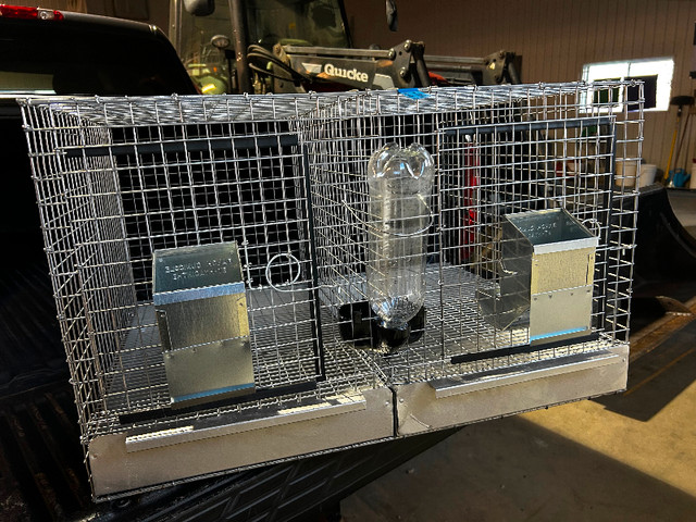 Cages double pour lapins à vendre dans Accessoires  à Granby