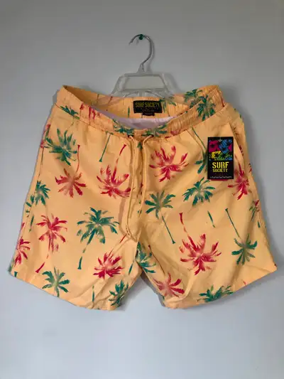 Surf Society Palm Tree Swim Shorts, View more