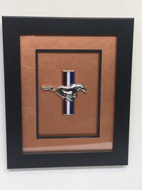 Ford Mustang Fender Emblem - Framed