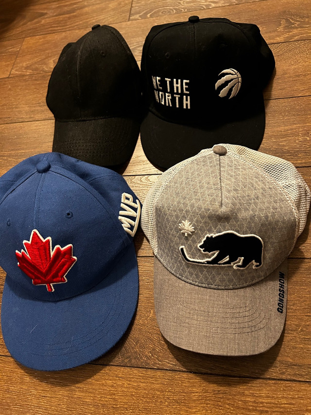 Assorted Men’s Hats - Gongshow, Raptors, Canada in Men's in Mississauga / Peel Region