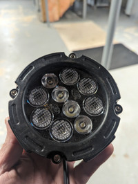 2 led lights with mounting brackets
