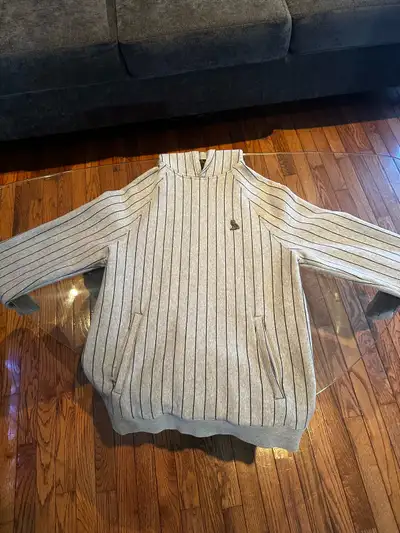 OVO Grey High Neck Hoodie - Medium, View more