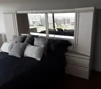 Meubles de chambre à coucher avec base de lit «Queen»