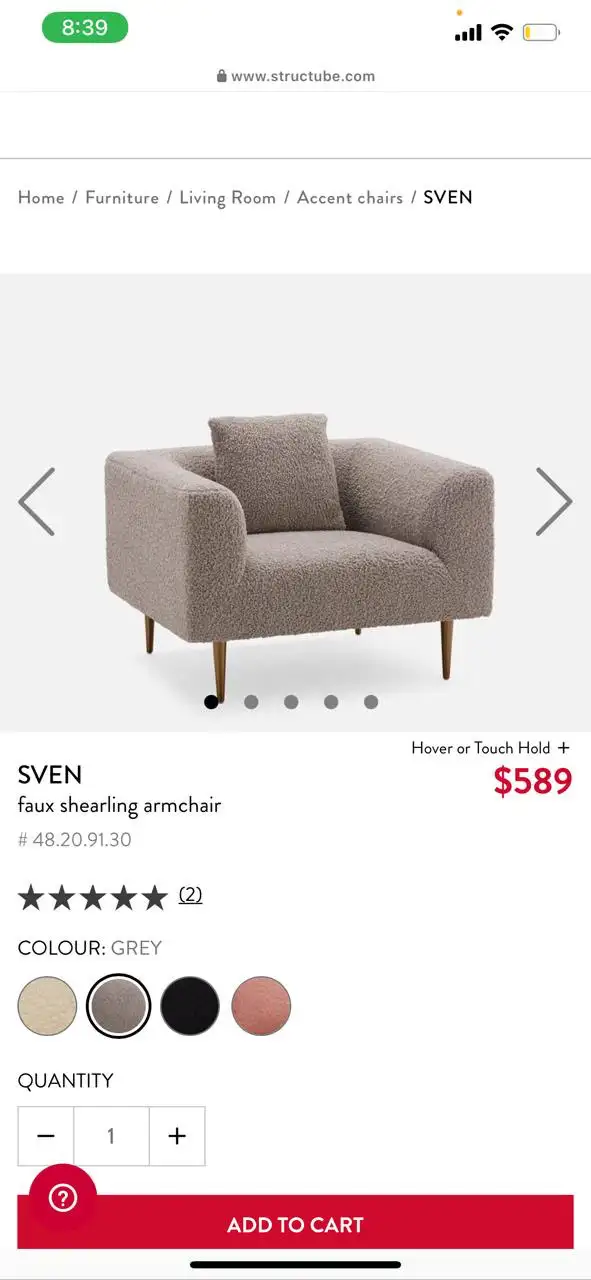 Canapé SVEN très confortable in Couches & Futons in City of Montréal - Image 3