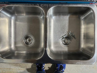 Stainless Steel Double Sink $50 OBO