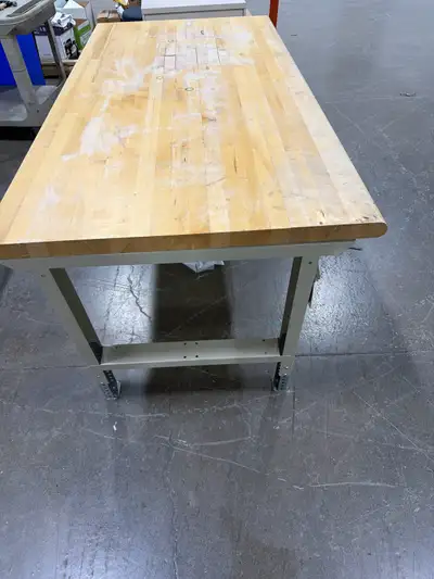 Industrial Maple Butcher Block Workbench, View more
