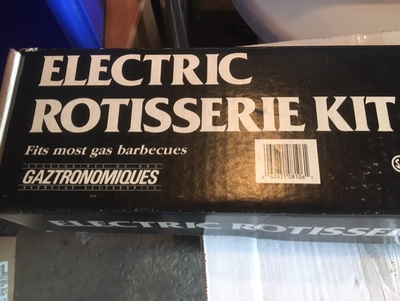 NEW ELECTRIC BBQ ROTISSERIE KIT & MORE ITEMS, View more
