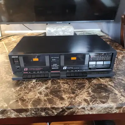Serviced AKAI Dual Cassette Deck – New Belts – Made in Japan –, View more