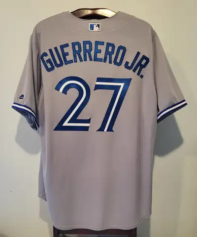 MAJESTIC VLADIMIR GUERRERO JR. TORONTO BLUE JAYS ROAD JERSEY XL, View more