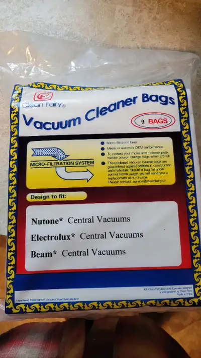 Central vacuum pack of 9 bags, View more