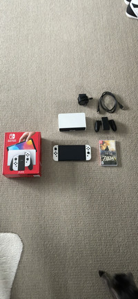 OLED Nintendo Switch W/ Game and Micro SD Card