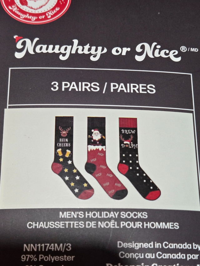 New, 3 Pack Men's Socks in Men's in Edmonton - Image 2
