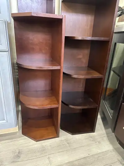 Wall and base corer open shelf- wood, View more