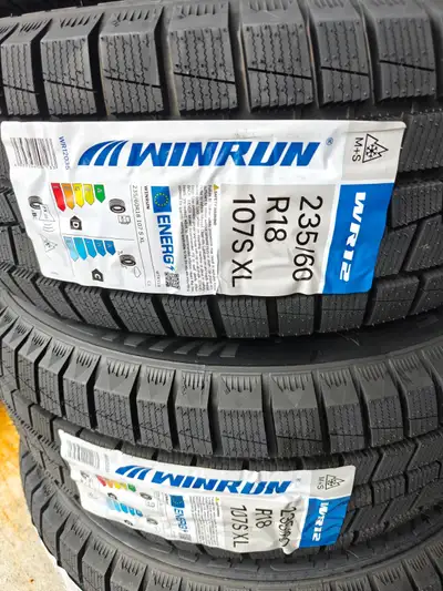 Selling a brand new set of WINRUN winter tires. Size: 235/60 R18 Load/Speed Rating: 107S XL ❄️ M+S (...