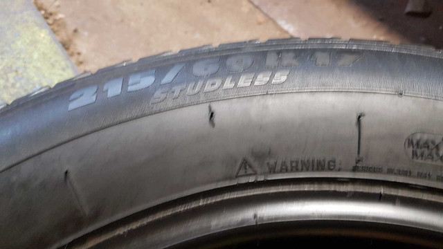 1-215/60R17 Michelin X-ice  in Tires & Rims in Bridgewater - Image 3