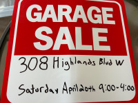 Huge garage sale this weekend 