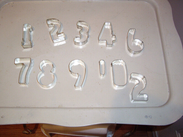 COOKIE CUTTERS NUMBERS in Kitchen & Dining Wares in Burnaby/New Westminster