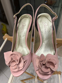 Ladies Slingback Sandals with Flower -Sz 7
