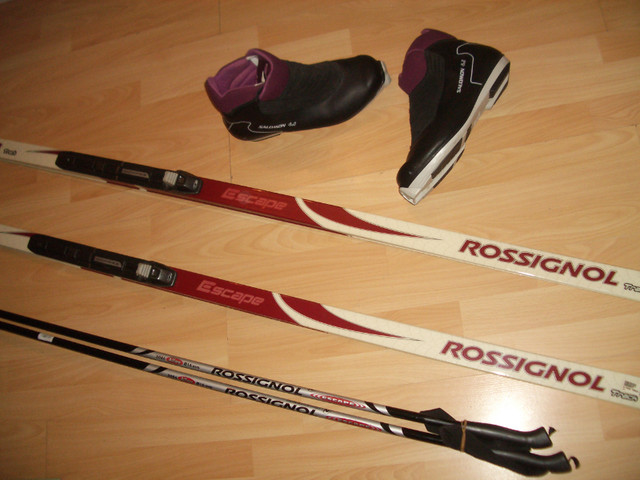 Kit:  ski de fond  ROSSIGNOL  XC 203 cm + bottes Salomon 12 US m dans Ski  à Ville de Montréal