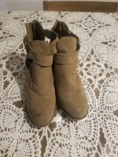 Harlow Tan Suede Ankle Boots , View more